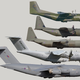 A size comparison of military transport aircraft. From top to bottom: Transall C-160; Lockheed C-130J Super Hercules; Lockheed C-130J-30 Super Hercules (extended); Airbus A400M Atlas; Boeing C-17 Globemaster III. (Wikimedia)